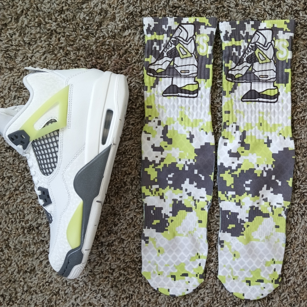Jordan 4 Lemon Twist Socks